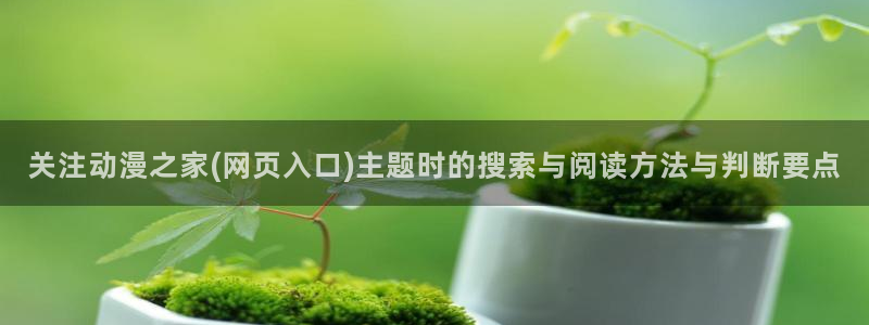 动漫里番在线观看地址：关注动漫之家(网页入口)主题时的搜索与阅读方法与判断要点配图