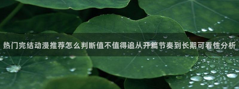 里番纲手在线观看动漫:热门完结动漫推荐怎么判断值不值得追从开篇节奏到长期可看性分析配图